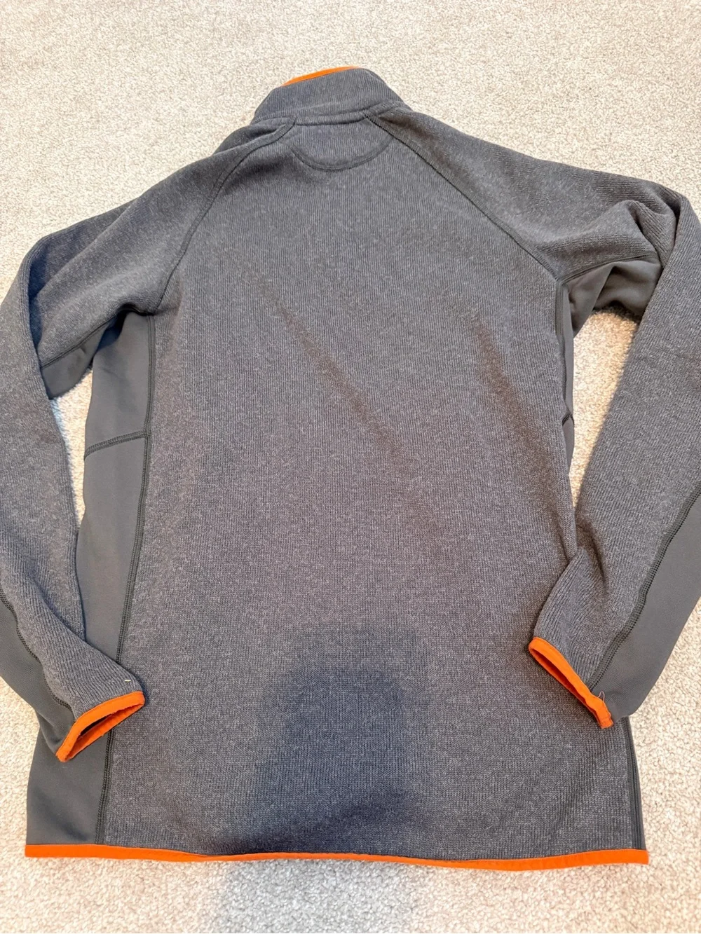 Patagonia Performance Better Sweater Jacket Men’s Medium Grey Orange Full Zip